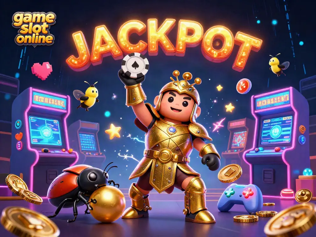 Spin the reels and win with game slot online in a vibrant animated casino adventure featuring colorful characters and game elements.
